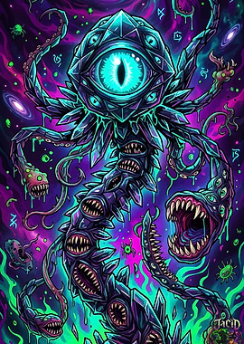 Cosmic Eldritch Horror with Many Eyes