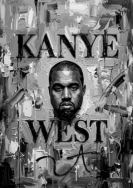 Kanye West Portrait Painting