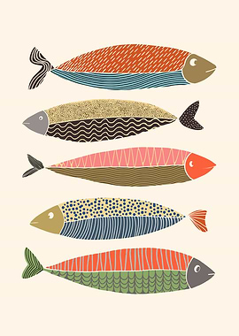Stylized Fish Illustration