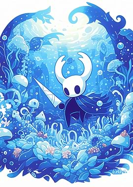 Hollow Knight Underwater Scene