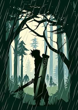 Cloud Strife in a Rainy Forest