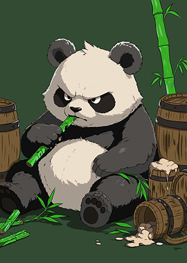 Panda boudeur
