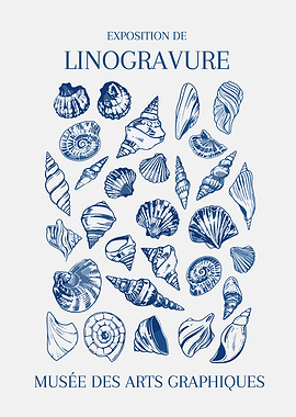 Exhibition of Linocuts of Seashells