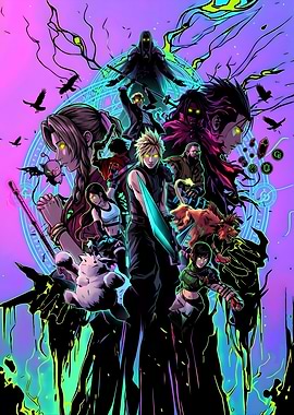 Final Fantasy VII Characters Art