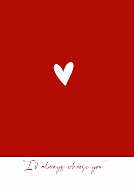 Red Heart with Quote