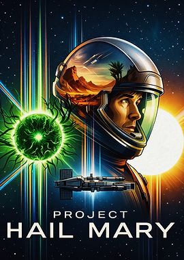 Project Hail Mary Sci-Fi Poster