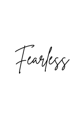 Fearless – Minimalist Motivational Typography