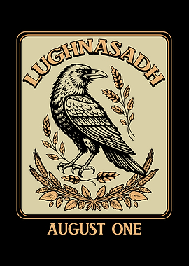 Lughnasadh Raven and Wheat