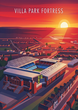 Villa Park Fortress Sunset