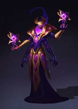 Cosmic Sorcerer with Multiple Arms