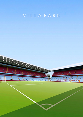 Villa Park Stadium Illustration