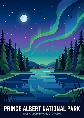 Prince Albert National Park Aurora