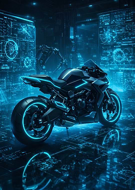 Superbike futuristic Neon