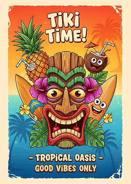 Tiki Bar Tropical Oasis