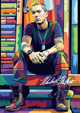 Eminem Pop Art Portrait