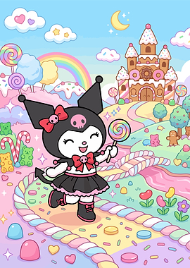 Kuromi in a Candy Land