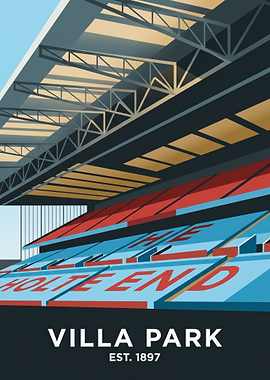 Villa Park Holte End Poster