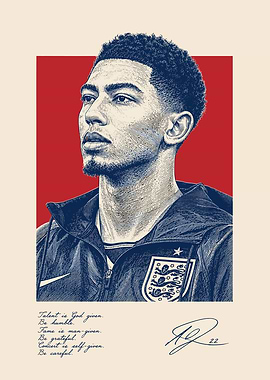 Jude Bellingham England Portrait