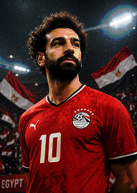 Mohamed Salah in Egypt Jersey