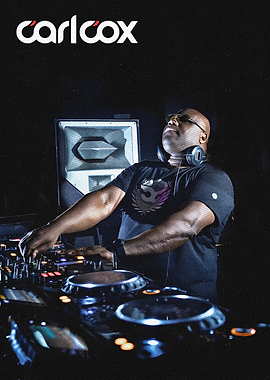 Carl Cox DJing Vintage art