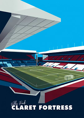 Villa Park Claret Fortress Football Stadium