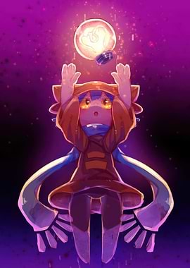 Niko reaching for a lightbulb