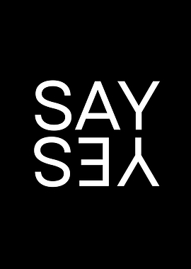 Say Yes Text Art