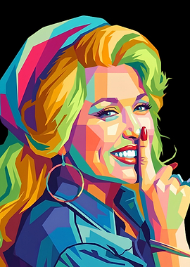 Dolly Parton Pop Art Portrait