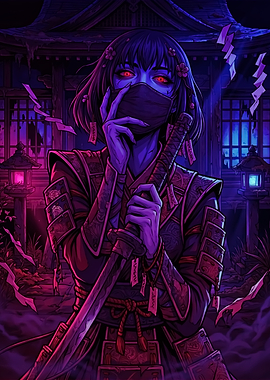 Samurai Woman with Katana