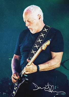 David Gilmour Playing Guitar