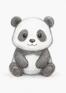 Cute Panda Drawing