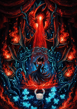 Grimm and Knight in Fiery Scene