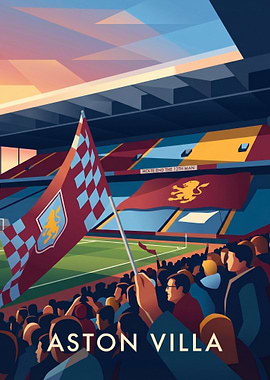 Aston Villa Football Stadium Crowd