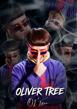 Oliver Tree Collage with Text
