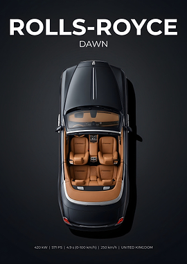 Rolls-Royce Dawn Top View