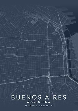 Buenos Aires Map Blueprint