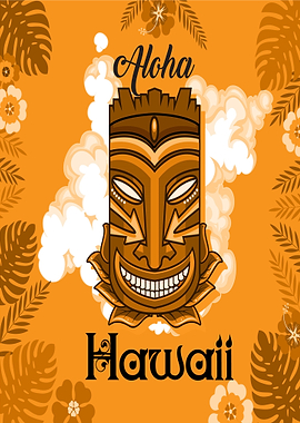 Aloha Hawaii Tiki Mask