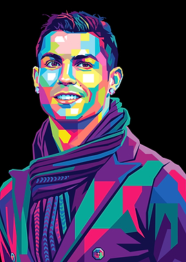 Cristiano Ronaldo Pop Art Portrait