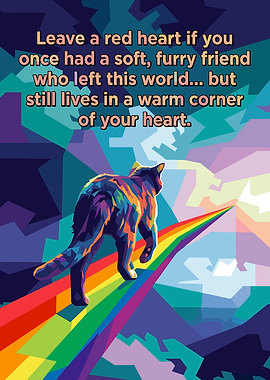 Cat Walking on Rainbow Bridge