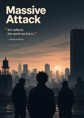 Massive Attack Quote Art