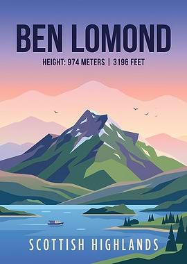 Ben Lomond Scottish Highlands Poster