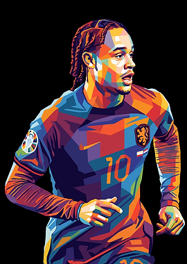 Xavi Simons Pop Art Portrait