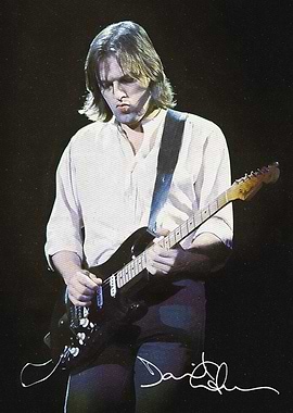 David Gilmour Playing Guitar