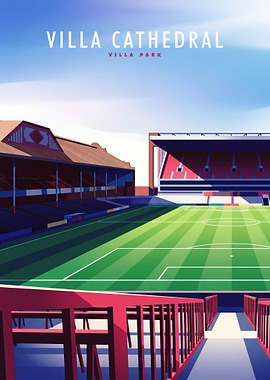 Villa Park Stadium Illustration