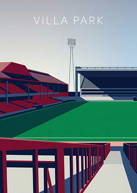Villa Park Stadium Illustration