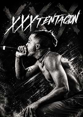 XXXTentacion Performing with Microphone