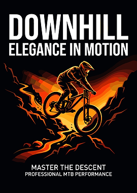 Downhill Mountain Biking Poster
