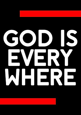 God is Everywhere Text Art