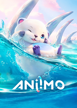 Cute Otter Floating in Water