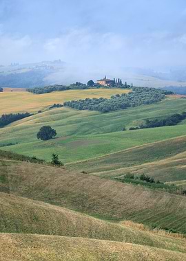 Tuscan Landscape with Villa